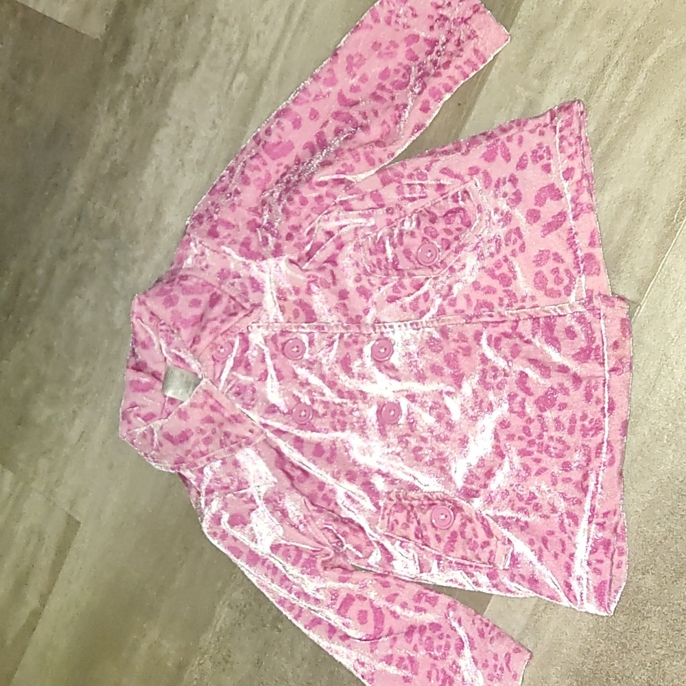 Girls Pink Leopard Print Coat – Size 2T, Avon Products